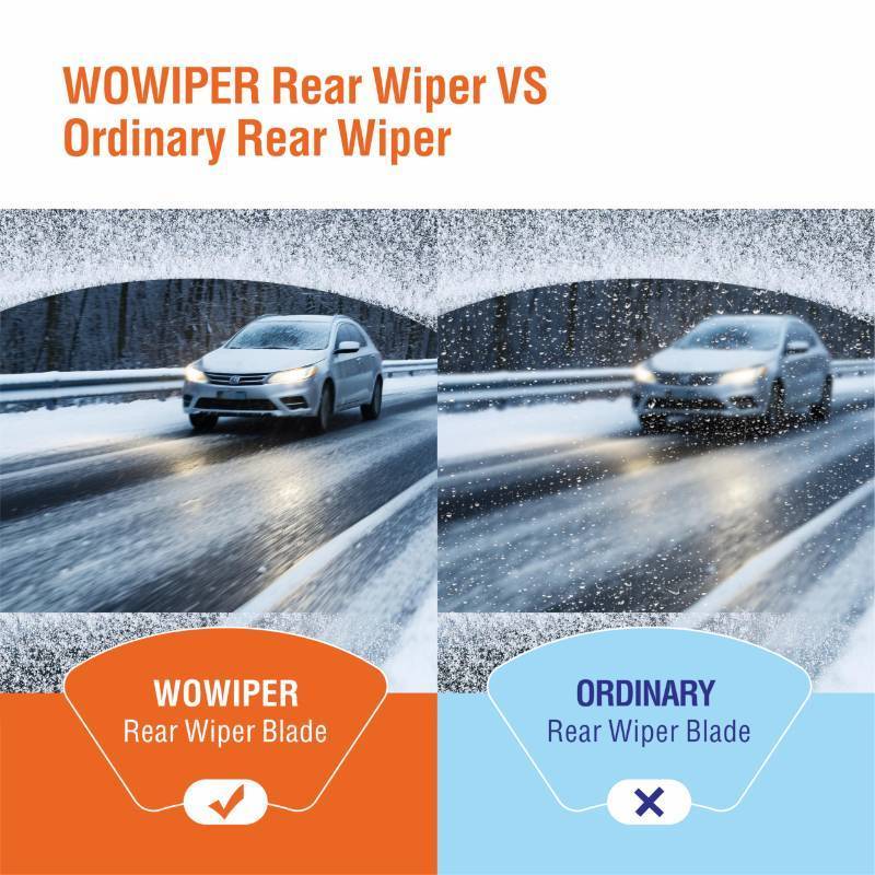 lot 54026 image: WOWIPER OEM 10 Inch Rear Wiper Blade Replacement for Toyota RAV4 2018 2017 2016 2015 2014 2013 Highlander 2022-2020 Jeep Compass 2021-2018 Superior All-Seasons Windshield Wiper Blade 10-A