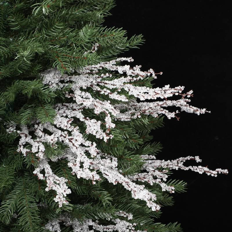 lot 25771 image: Suncalla 6 Pcs Christmas Tree Picks and Sprays 19.7  Acrylic Bead Drops Flower Crystal Bud Branches Acrylic Water Drop Beaded Christmas Tree Decorative Sticks for Vases Xmas Wedding Bridal Bouquets