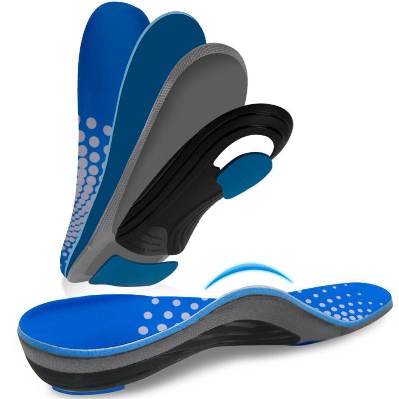 lot 53986 image: AOTENG STAR Plantar Fasciitis Insoles, High Arch Support Insoles, Heavy Duty Orthotic Shoe Inserts for All Day Walking, Standing (Men 9-9.5  Women 10-10.5(270mm), Blue-Standard)