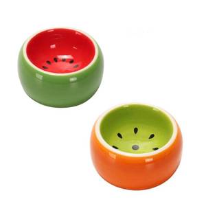 lot 29200 image: Hamiledyi 2PCS Hamster Bowl Ceramic Food Water Feeding Dish for Gerbil Mouse Rat Hedgehog Sugar Glider