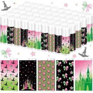 lot 29203 image: Qunclay 16 Pcs Witch Lip Balm Christmas Party Favors Pink and Green Princess Gifts Bulk Moisturizing Lip Care for Women Movie Fans Makeup Gifts Party Supplies Christmas Stocking Stuffers