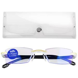 lot 29204 image: FREEZE2TRIM Clarity Blue Glasses for Women and Men Clarity Blue Light Glasses For Reading Eye Strain from Screen Computer Gaming Eye Glasses with Clear Frame & Travel Case
