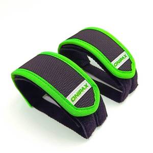 lot 29212 image: ONIPAX Outdoor Bike Pedal Straps Pedal Toe Clips Straps Tape 2 Pieces (Green)