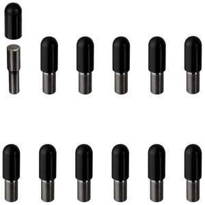 lot 29213 image: whitesnow 12pcs Metal Dual Diameter 14 Inch 5mm Shelf Pegs Pins Replacement Kitchen Cabinet Shelves Support Holders Bookshelf Bookcase Cupboard Adjustable Wood Glass Shelving Peg, Black Nickel