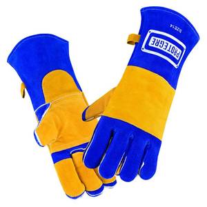 lot 29223 image: Welding Gloves 14 932°F Heat Resistant Leather Gloves with Kevlar Heavy Duty BBQ & Cooking Gloves for Grill, Oven, Stove, Fireplace, Welding, Forge, MIG, TIG & High Heat Protection
