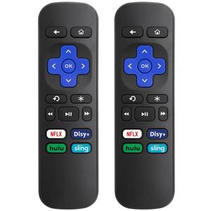lot 39370 image: Replacement Remote Control for Roku Express, for Roku Premiere, for Roku Box, for Roku Player, for Roku 1 2 3 4 not for roku stick 2 pack