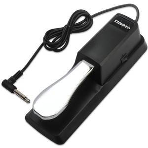 lot 39375 image: Sustain Pedal for Keyboard Universal, Premium Sustain Pedal, Piano Pedal for Keyboard with Polarity Switch for MIDI Keyboards, Digital Pianos, Yamaha, Casio and More, 14 Input Plug by karmiero