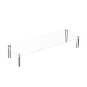 lot 39386 image: LoengMax Acrylic Riser, Display Stand Clear Shelf for Cupcake Food Desserts Holder Cosmetic Products Tabletop Use and More (Small)