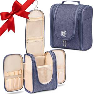 lot 47978 image: BOACAY Hanging Travel Toiletry Bag for Women and Men, Makeup Bag, Bathroom & Shower Organizer Kit for Accessories, Cosmetics, Travel Essentials