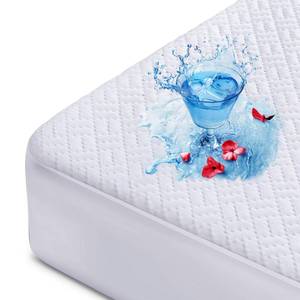 lot 48003 image: Hanherry 100% Waterproof Mattress Protector King Size, Mattress Cover 3D Air Fabric Cooling Mattress Pad Cover Smooth Soft Breathable Noiseless, 8-21 Deep Pocket