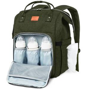 lot 48005 image: KeaBabies Baby Diaper Bag Backpack - Large Baby Bag for Boys, Girls, Waterproof Multi Function Travel Diaper Backpack with Changing Pad, Durable Travel Essentials for Moms and Dads (Dark Olive)