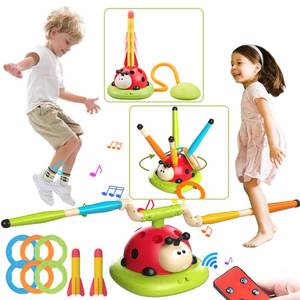 lot 48011 image: Engfa 3 in 1 Musical Jump, Toss Ring Game and Stomping Launch Rocket Launcher for Kids Toys for Girls Boys 3-5, Sports & Outdoors Toy for Ages 5-7 with Remote Control Outside Toys for Kids Ages 4-8