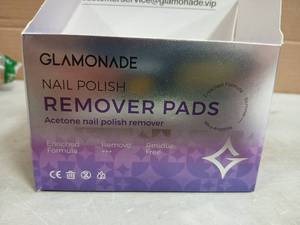 lot 54334 image: Glamonade Acetone Nail Polish Remover Pads