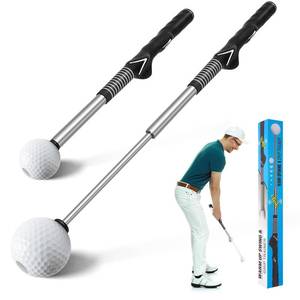 lot 54844 image: Beauyist Pro-Level Retractable Golf Swing Trainer - Right-Handed Click Stick Golf Grip Trainer  Practice & Pre-Round Warm-Up Golf Training Aid