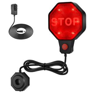 lot 54849 image: HappyAlley Garage Parking Sensor & Garage Parking Aid with LED Stop Light, Adjustable Ultrasonic Park Assistant for Car Stop Indicator with Red Yellow Green Display, 6 6.5 ft(Black)