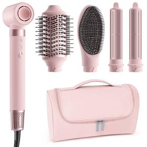 lot 55595 image: MESCOMB 5 in 1 Hot Air Styler Wrap - High-Speed Hair Dryer, Volumizing Brush with Auto Curlers, Fast Drying & Frizz-Free Styling Straightening, No Heat Damage, Includes Travel Bag, Gift for Women
