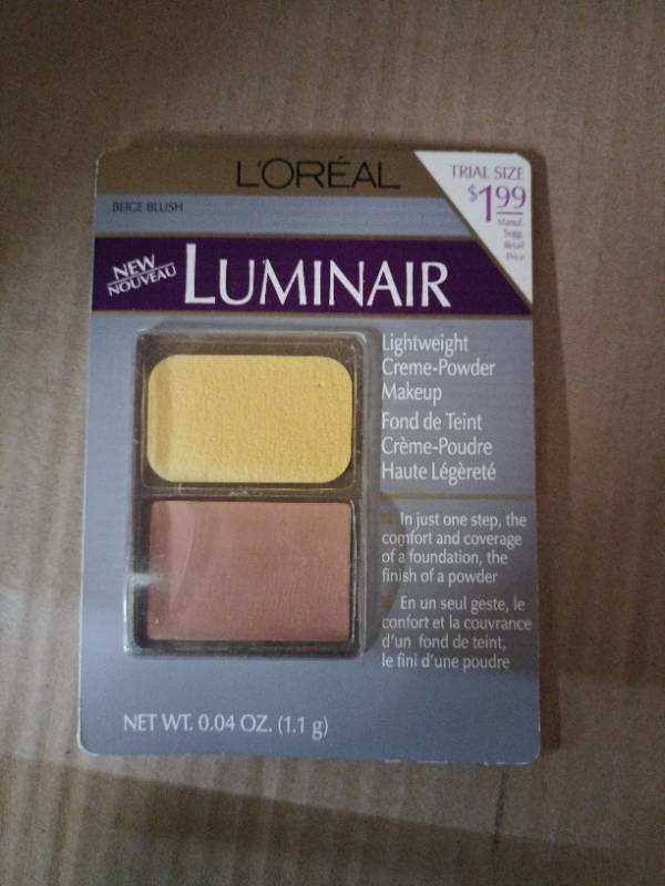 lot 35743 image: LOreal Luminair Creme-Powder Makeup - Beige Blush