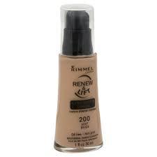 lot 35757 image: Rimmel London Renew & Lift Foundation - Soft Beige 200
