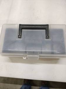 lot 8965 image: Plastic Portable Storage Box
