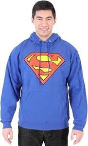 lot 8940 image: Blue Superman Hoodie - L