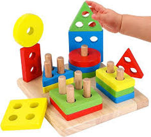 lot 8960 image: Lewo Geometric Shapes Sorter