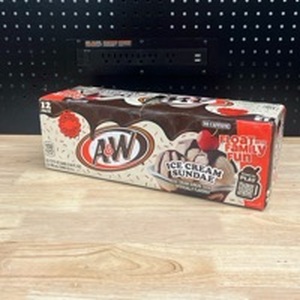 lot 4398 image: 12 Pack A & W Ice Cream Sundae Flavored Pop - Retail $10