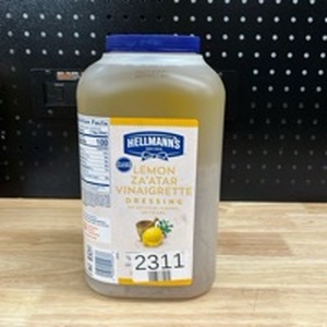 lot 4400 image: Hellmann��s Lemon Za��Atar Vinaigrette Dressing. 1 Gallon Best by March 2026 - Retail $0