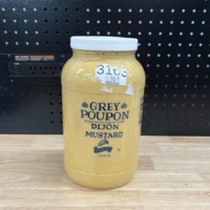 lot 4401 image: Grey Poupon Dijon Mustard. 1 Gallon Best by September 2025. Tested and still good  - Retail $75