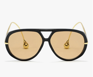 lot 4481 image: willochra Vintage Oversized Pilot Shield Sunglasses Women Luxury Trendy Sun Glasses For Ladies Big Frame Eyewear - Retail $14