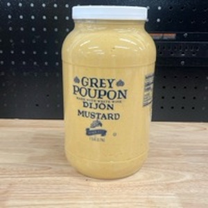 lot 4519 image: Grey Poupon Dijon Mustard. 1 Gallon Best By September 2025. Tested and still Good - Retail $75