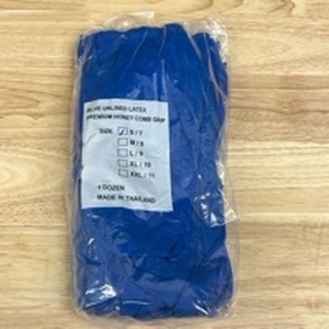 lot 4525 image: 12 Pack Blue Unlined Latex Gloves. Size Small - Retail $0