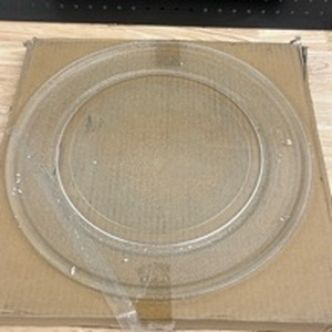 lot 4537 image: 16 Inch Round Replacement Glass Turn Table For Microwave  - Retail $0