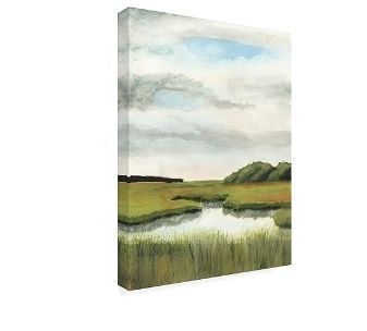 lot 11816 image: Wrapped Canvas Wall Art - Naomi McCavitt Marsh Landscapes Ii Wall Art for Living Room, Bedroom, or Office Decor - 24x32