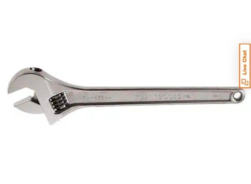 lot 21823 image: 1-1116 in. Standard Capacity Adjustable Wrench
