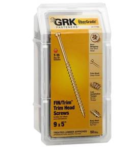 lot 16390 image: ITW Brands 4052379 9 X 5 in. Fin & Trim Screw