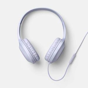 lot 23943 image: Wired On-Ear Headphones - heyday Soft Purple 3.5mm Jack, Built-In Microphone