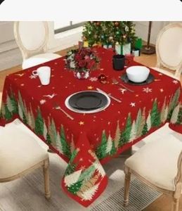 lot 16412 image: Table Cloth, 52x52 Christmas Time