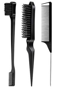lot 23921 image: 3 Piece Hair Styling Comb Set