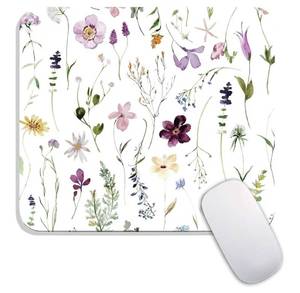 lot 23923 image: 2 Count Square Mouse Pad, Flower Design