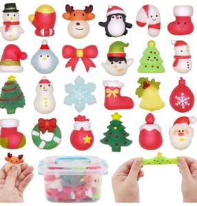 lot 23933 image: 2 Count, 24 PCS Christmas Mochi Squishy Toys