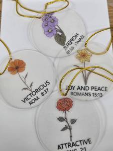 lot 23949 image: Bucherry 24 Pcs Christian Christmas Ornaments Bulk 3.15 Inch
