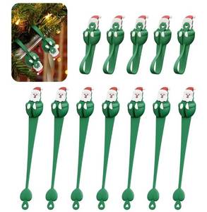 lot 23950 image: 2 Packs of 12 Pack Christmas Garland Hangers & Hooks