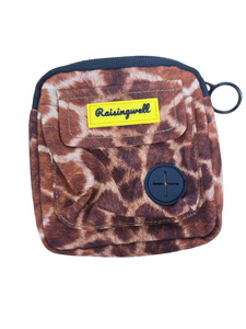 lot 23969 image: Dog Treat Pouch for Pet Walking and Training with Clicker Poop Bags and Double Bag Design Small Fanny Zipper Pack