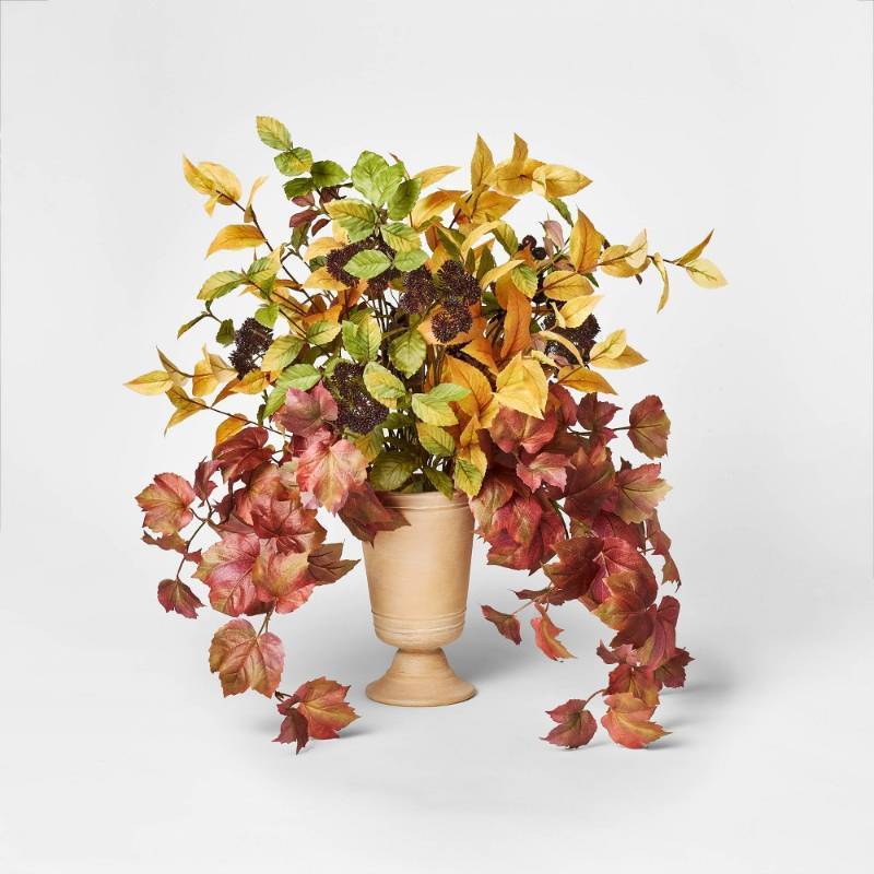 lot 23281 image: 31 XL Fall Leaf Artificial Statement Arrangement - Threshold designed with Studio McGee&nbsp