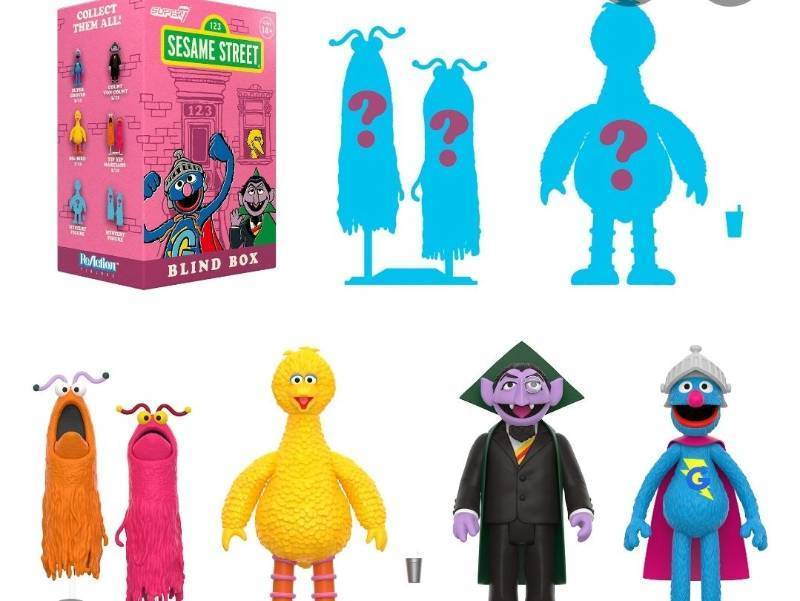 lot 14994 image: Super 7 Sesame Street Individual Figure Blind Box