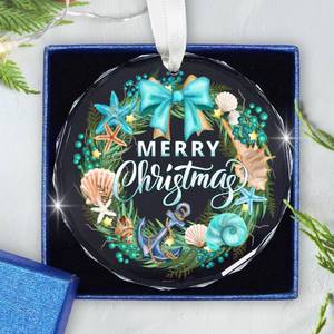 lot 452 image: 5 Count of GAUDORA Christmas Beach Gifts for Women Men - Glass Christmas Ornaments 2025 for Tree Decorations - Ocean Theme Decor, Beach Decorations for Home, House Warming Gifts New Home for Friends Family - Retail $85