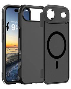 lot 7024 image: Ratcase Magnetic Case for iPhone Air 6.5,Compatible with MagsafeHeavy Duty Shockproof Military Grade Drop ProtectionNon-Slip Rugged Durable 2-Layer Hard Bumper Phone Cover-Matte Black 7 Pack