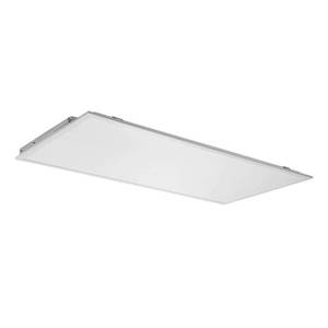 lot 30754 image: 1-Pack 2 ft. x 4 ft. 500 Watt Equivalent Integrated LED White Troffer Light 3 CCT with up to 5500 Lumen Select - Retail $70