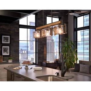 lot 30763 image: Kichler Lighting - Chandelier Linear (Single) - Rustic Inspirations - 9.75 - Retail $665