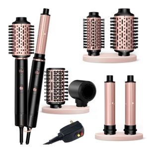 lot 31730 image: NICEBAY by SKIMI Hair Dryer Brush, Hot Air Brush with 110000RPM Brushless Motor, Blowout Dryer Brush 1300W - Retail $0